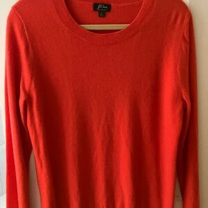 J.crew 100% cashmere red sweater L